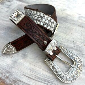 Major Bling Western Belt S/M